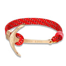 High quality fashion black anchor bracelet men's charm survival rope chain leather friendship bracelet men and women jewelry - PanasiaMarine.Com