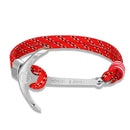 High quality fashion black anchor bracelet men's charm survival rope chain leather friendship bracelet men and women jewelry - PanasiaMarine.Com