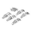 DRELD 5Pcs Furniture Cabinet Boxes Spring Loaded Latch Catch Toggle Iron Hasp For Sliding Door Window Cabinet With Screw 43*21MM - PanasiaMarine.Com