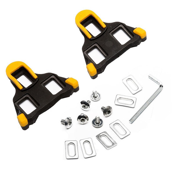 One set 2 x Bicycle Bike Self-locking Pedal Cleats Set Yellow For Shimano SM-SH11 SPD-SL for road Mountain Bike accessories - PanasiaMarine.Com