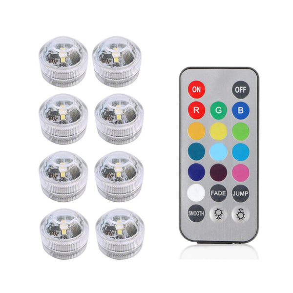 Xsky Submersible LED Lights Waterproof Night Lamp Remote Controller Battery Powered For Weeding Tea Light Vase Party Decor Light - PanasiaMarine.Com