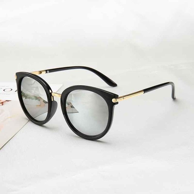 2019 New Sunglasses Women   Driving Mirrors vintage For Women Reflective flat lens Sun Glasses Female oculos UV400 - PanasiaMarine.Com