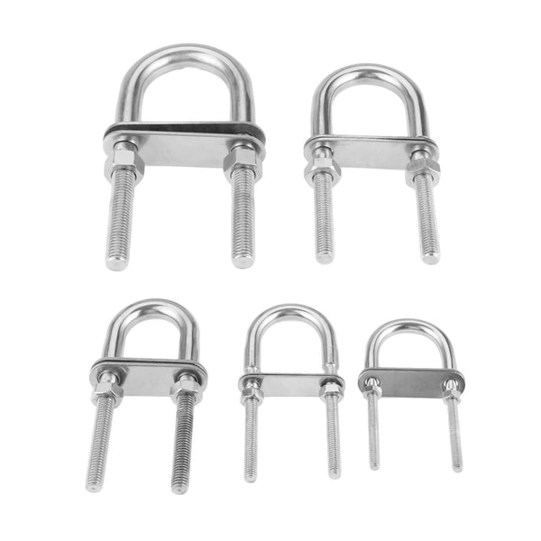1Pc M5 M6 M8 M10 M12 Stainless Steel 304 Marine Rigging Bow/Stern Eye U-Bolt for Boat Hardware Boat Parts Silver - PanasiaMarine.Com