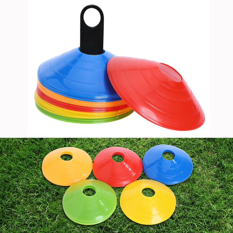 50pcs/lot Football Training Cones Marker Discs Soccer High Quality Sports Saucer Entertainment 20cm PVC Sports Accessories - PanasiaMarine.Com