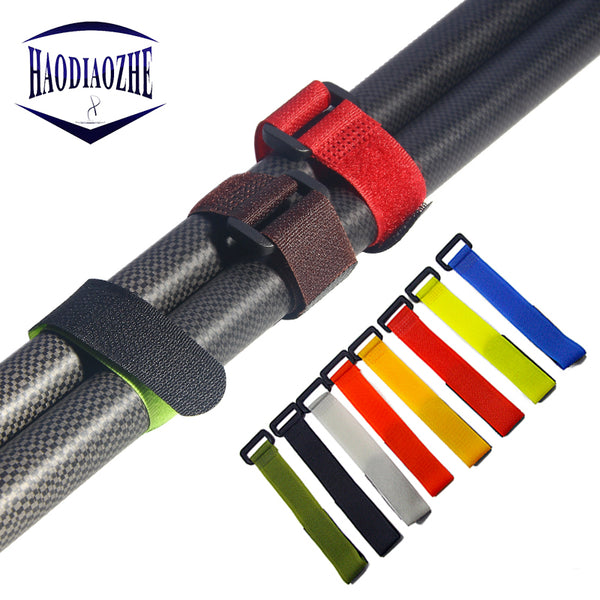 HAODIAOZHE 1Pcs Fishing Accessories Reusable Fishing Rod Tie Holder Strap Suspenders Hook Loop Cord Belt Fishing Tackle YU329A - PanasiaMarine.Com