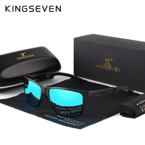 KINGSEVEN  2019 Aluminum Square Men/Women Polarized Coating Mirror Sun GlassesEyewear Sunglasses For Men - PanasiaMarine.Com