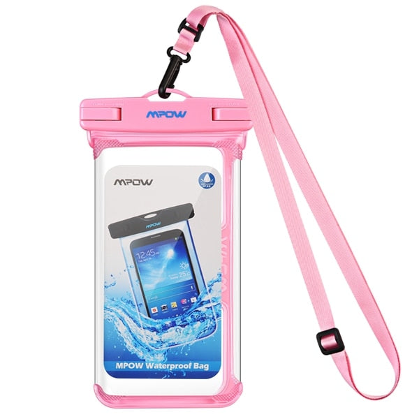 Mpow IPX8 Waterproof Phone Pouch Underwater Swimming Bags Phone Case PVC Crystal Clear Key Bag For iPhone for Samsung for Huawei - PanasiaMarine.Com