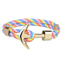 Kirykle Hot Sale Couple Bracelets Fashion Alloy Anchor Bracelets Bangles braided Polyester Rope Bracelets for Women Men Gifts - PanasiaMarine.Com