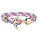 Kirykle Hot Sale Couple Bracelets Fashion Alloy Anchor Bracelets Bangles braided Polyester Rope Bracelets for Women Men Gifts - PanasiaMarine.Com