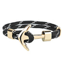 Kirykle Hot Sale Couple Bracelets Fashion Alloy Anchor Bracelets Bangles braided Polyester Rope Bracelets for Women Men Gifts - PanasiaMarine.Com
