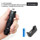 Mini LED Flashlight 4000LM Q5 T6 LED Torch Adjustable Focus Zoom Flash Light Lamp use 14500 and 18650 battery Give gift - PanasiaMarine.Com