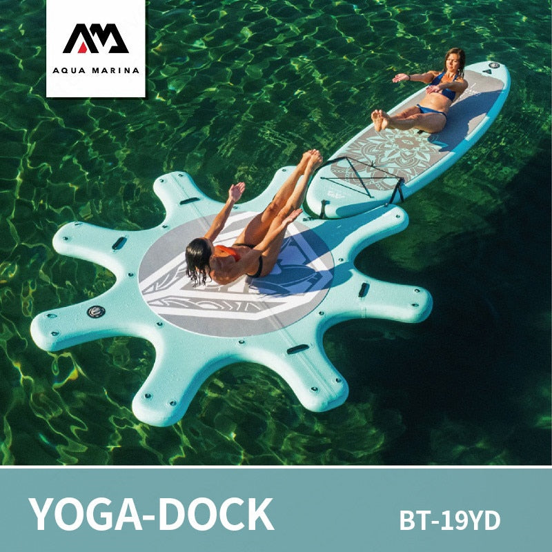 AQUA MARINA Yoga-Dock Sup Board DHYANA Yoga Surfboard Stand Up Paddleboard Aquatic Yoga Sports Board Platform 290cm - PanasiaMarine.Com