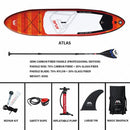AQUA MARINA ATLAS Surfing Board New Surf Board SUP Surfboards Inflatable Surf Board Stand Up Paddleboard Surf Board 366*84*15cm - PanasiaMarine.Com