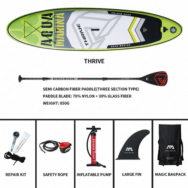 AQUA MARINA THRIVE SUP Surfboard Inflatable Surfboard SUP Paddleboard Stand Up Surf Board  315*79*15cm Inflatable Paddle Board - PanasiaMarine.Com