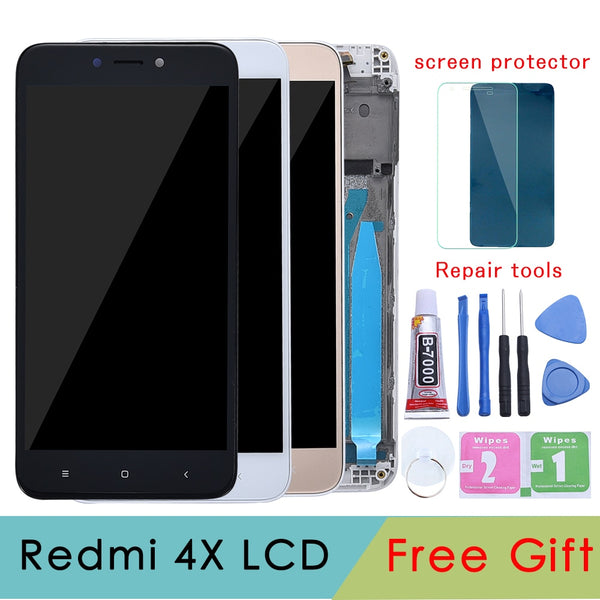 5.0" Original LCD For XIAOMI Redmi 4X Display Touch Screen with Frame For XIAOMI Redmi 4X LCD Display 4X Pro LCD Screen - PanasiaMarine.Com