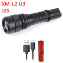 Litwod z30 USB Rechargeable Led Flashlight  XM-L2 U3 5000Lm Zoom Aluminum Remote Switch Led Tactical Flashlight For Hunting - PanasiaMarine.Com