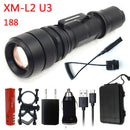 Litwod z30 USB Rechargeable Led Flashlight  XM-L2 U3 5000Lm Zoom Aluminum Remote Switch Led Tactical Flashlight For Hunting - PanasiaMarine.Com