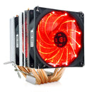 2/4/6 Heatpipes CPU Cooler Fan For AMD Intel 775 1150 1151 1155 1156 CPU Radiator 90mm LED Two Fan 3pin Cooling CPU Fan PC Quiet - PanasiaMarine.Com