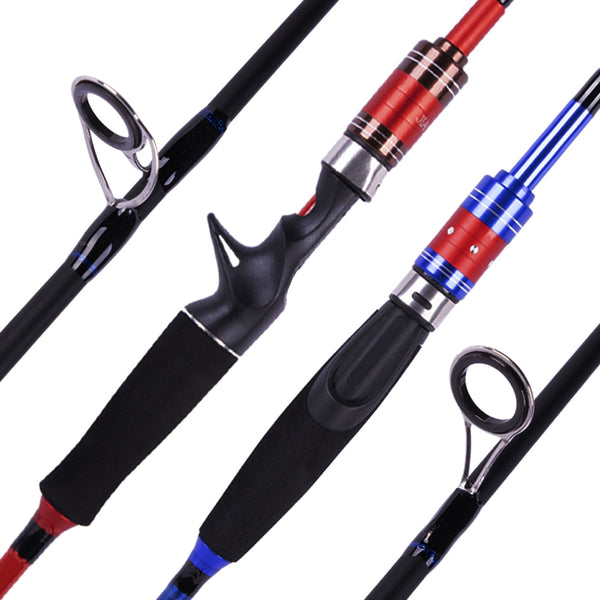 Carbon Spinning Fishing Rod M/MH Power wt:10-30g Casting Rod Carbon rod Fishing rod Fishing Tackle 1.8m/2.1m - PanasiaMarine.Com