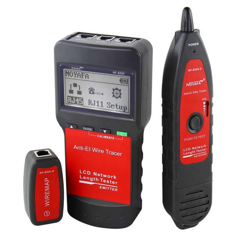 NF-8200 LAN RJ45 Wire Cable Tester Ethernet Network Wire Tracker Cable Length Tester With Backlight LCD Display 2019 Dropship - PanasiaMarine.Com