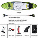 AQUA MARINA THRIVE Surfing Board Inflatable Surfboard SUP Paddle Surfing Board Stand Up SUP Paddleboard 300*75*15cm For Surfing - PanasiaMarine.Com