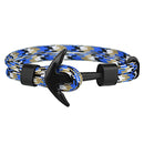 Kirykle Hot Sale Couple Bracelets Fashion Alloy Anchor Bracelets Bangles braided Polyester Rope Bracelets for Women Men Gifts - PanasiaMarine.Com