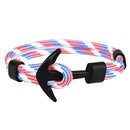 Kirykle Hot Sale Couple Bracelets Fashion Alloy Anchor Bracelets Bangles braided Polyester Rope Bracelets for Women Men Gifts - PanasiaMarine.Com