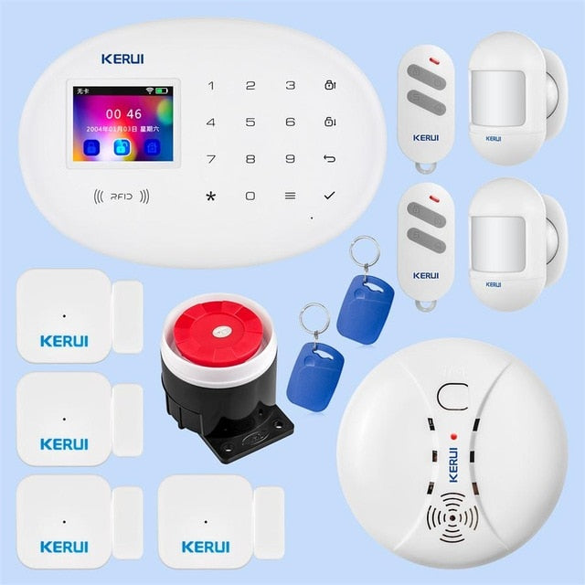 KERUI W20 Home Security Alarm System Touch Screen WiFi GSM Wireless Intelligent Alarme  Home Anti-theft Protection Alarm System - PanasiaMarine.Com