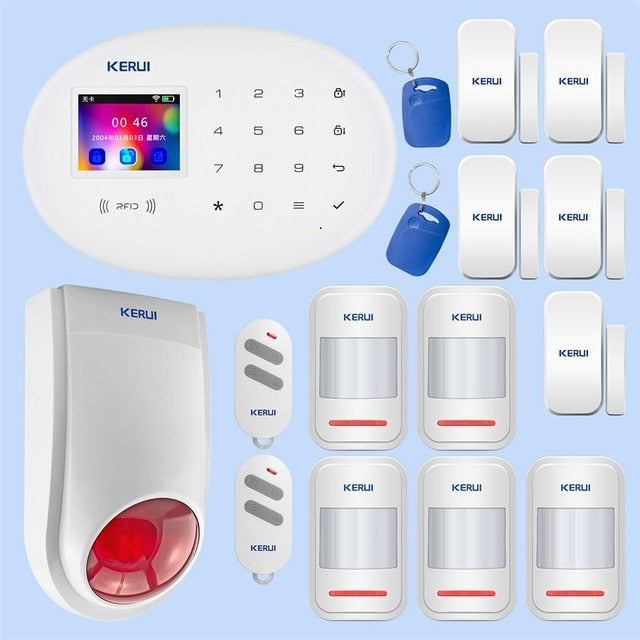 KERUI W20 Home Security Alarm System Touch Screen WiFi GSM Wireless Intelligent Alarme  Home Anti-theft Protection Alarm System - PanasiaMarine.Com