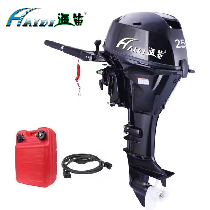 HaiDi  Water Cooled 4 -stroke 25 HP marine engine outboard motor for boats  long Electric start - PanasiaMarine.Com