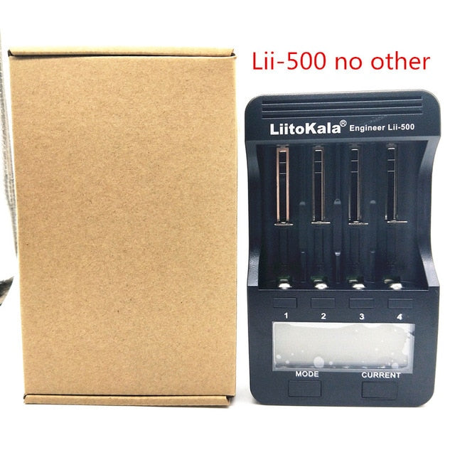 Liitokala lii-500 lii-500S LCD 3.7V 1.2V 18650 26650 21700 Battery Charger with screen ,Test the battery capacity Touch control - PanasiaMarine.Com