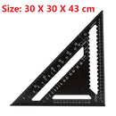 12inch Triangle Ruler for Woodworking Square Layout Gauge Measuring Tool Woodworking Gauges Protractors - PanasiaMarine.Com