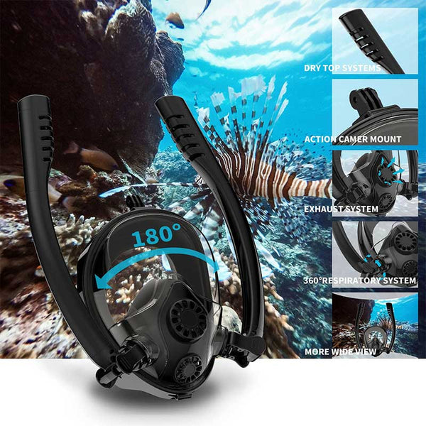 2019 New Diving Mask Scuba Mask Underwater Anti Fog Full Face Snorkeling Mask Women Men Kids Swimming Snorkel Diving Equipment - PanasiaMarine.Com