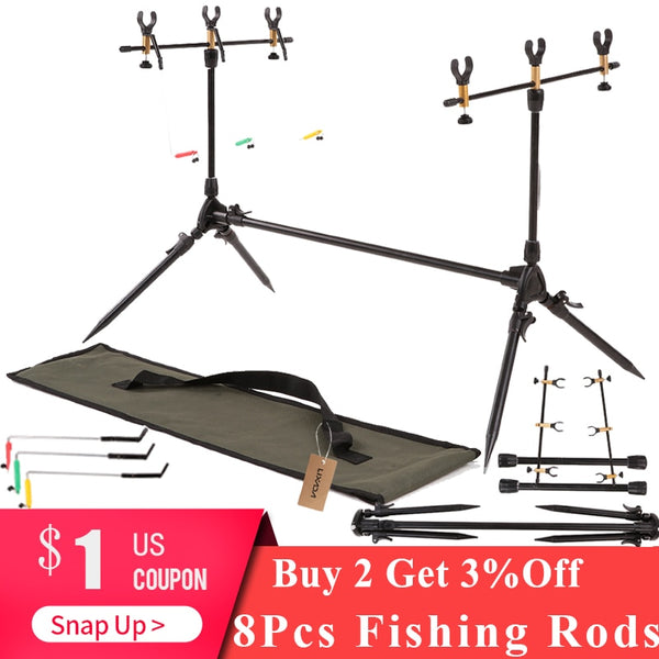 Lixada Fishing Rods Adjustable Retractable Carp Pod Stand Holder Fishing Pole Stand Tackle Accessory Bracket Carp for Pesca - PanasiaMarine.Com