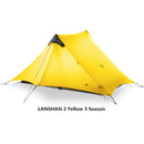 2019 3F UL GEAR LanShan 2 People Oudoor Ultralight Camping Tent 3/4 Season 1 Single 15D Nylon Silicon Coating Rodless Tent - PanasiaMarine.Com