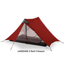 2019 3F UL GEAR LanShan 2 People Oudoor Ultralight Camping Tent 3/4 Season 1 Single 15D Nylon Silicon Coating Rodless Tent - PanasiaMarine.Com