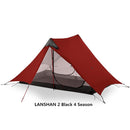 2019 3F UL GEAR LanShan 2 People Oudoor Ultralight Camping Tent 3/4 Season 1 Single 15D Nylon Silicon Coating Rodless Tent - PanasiaMarine.Com