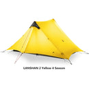 2019 3F UL GEAR LanShan 2 People Oudoor Ultralight Camping Tent 3/4 Season 1 Single 15D Nylon Silicon Coating Rodless Tent - PanasiaMarine.Com