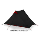 2019 3F UL GEAR LanShan 2 People Oudoor Ultralight Camping Tent 3/4 Season 1 Single 15D Nylon Silicon Coating Rodless Tent - PanasiaMarine.Com