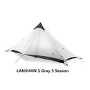 2019 3F UL GEAR LanShan 2 People Oudoor Ultralight Camping Tent 3/4 Season 1 Single 15D Nylon Silicon Coating Rodless Tent - PanasiaMarine.Com