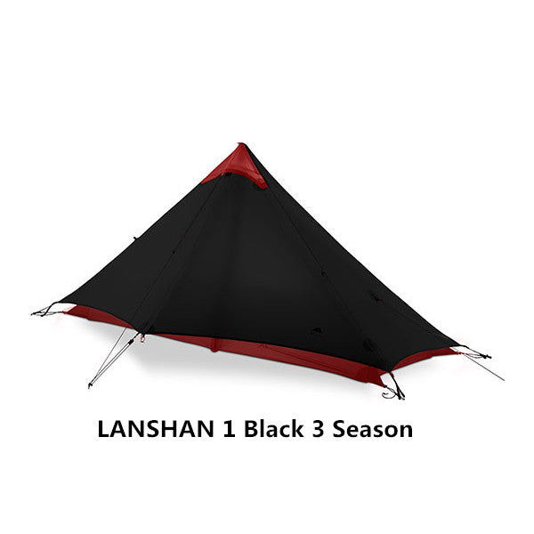 2019 3F UL GEAR LanShan 2 People Oudoor Ultralight Camping Tent 3/4 Season 1 Single 15D Nylon Silicon Coating Rodless Tent - PanasiaMarine.Com