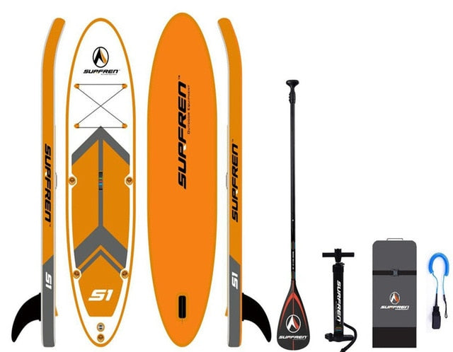 Inflatable Surf Stand Up Sup paddle board iSUP Surfing Paddleboard SURFREN S1 wakeboard bodyboard kayakboat size300*76**13cm - PanasiaMarine.Com
