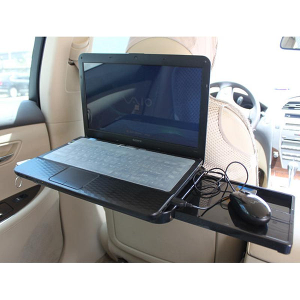 1pc Car Drawer Type Computer Desk With Mouse Disk Computer Frame Car Table Stand Holder Auto Beverage Storage Box - PanasiaMarine.Com