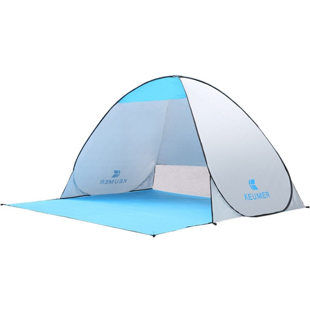 KEUMER 1-2 person Outdoor Beach Tent Pop-up Open Camping Fishing Tent Portable Waterproof UV-protective Tent Shelter - PanasiaMarine.Com