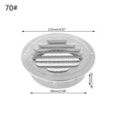 Stainless Steel Exterior Wall Air Vent Grille Round Ducting Ventilation Grilles 70mm,80mm,100mm,120mm,150mm,160mm,180mm,200mm - PanasiaMarine.Com