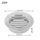 Stainless Steel Exterior Wall Air Vent Grille Round Ducting Ventilation Grilles 70mm,80mm,100mm,120mm,150mm,160mm,180mm,200mm - PanasiaMarine.Com