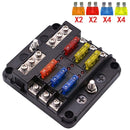 6 way/12 Way Blade Fuse Block with ATC/ATO Fuse Box Holder LED Warning Indicator Damp-Proof Cover for Car Boat Marine RV Truck - PanasiaMarine.Com