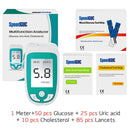 3in1 Multi-Function Cholesterol&Uric acid& blood glucose meter Monitoring system Diabetes Gout Device with Test Strips &Lancets - PanasiaMarine.Com