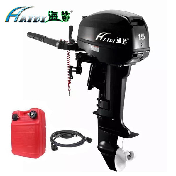 HaiDi 2 stroke 15 hp short shaft outboard motor with Hand startover  Marine Engine boat kayak - PanasiaMarine.Com