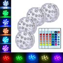 Battery Operated 10leds RGB Led Submersible Light Underwater Night Lamp Garden Swimming Pool Light for Wedding Party Vase Bowl - PanasiaMarine.Com